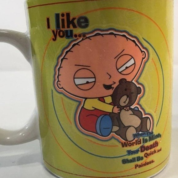 2007 I Like You Family Guy Stewie Coffee Mug - Picture 2 of 5
